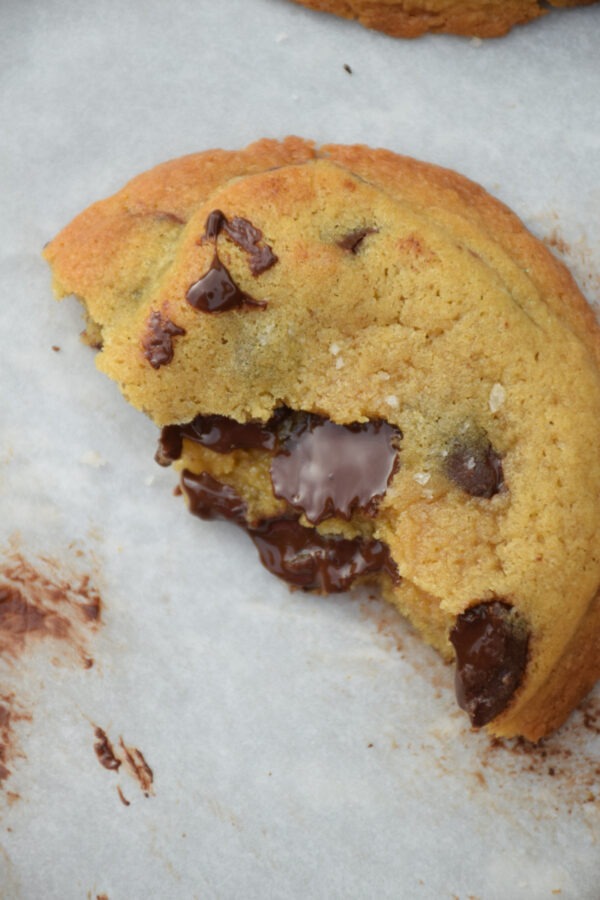 Intérieur cookie chocolat
